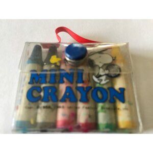 Vintage Peanuts Snoopy Woodstock Mini Crayon by Butterfly Originals 99-0718